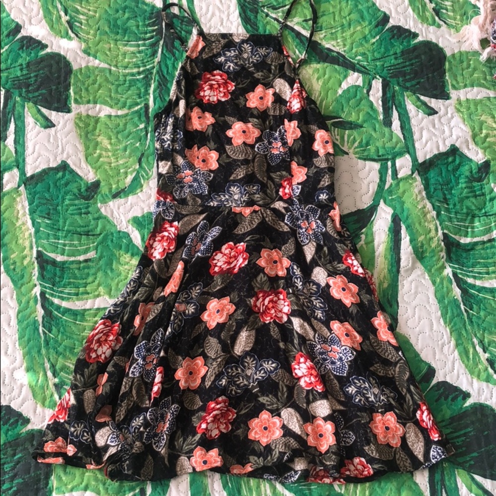 Abercrombie Floral High Neck mini dress (XS)
